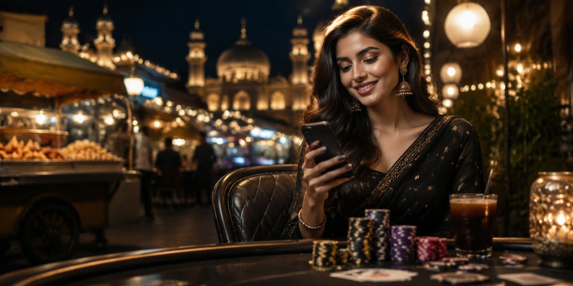 Evening gaming market scene in Lucknow representing vibrant betting atmosphere